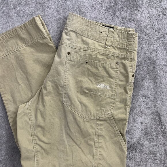 Kuhl Revolvr Pants Men's 36x32” Outdoor Hiking Gorpcore Beige Straight Leg *FLAW - Picture 2 of 16